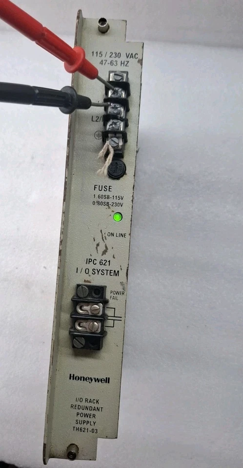 Honeywell TH 621-03 I/O Rack Power Supply Module 115/230VAC